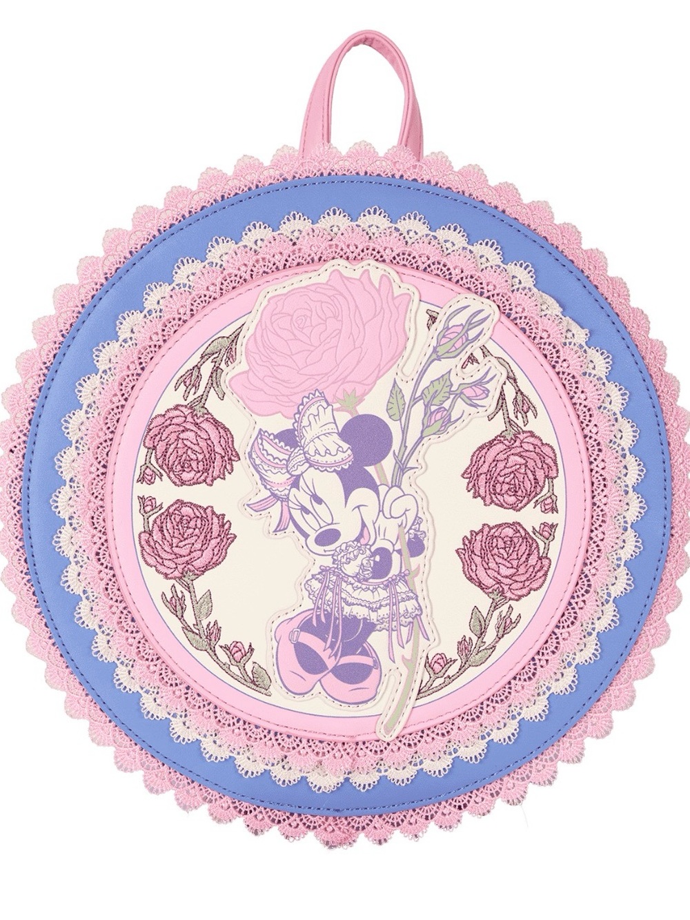 NWT Loungefly Minnie Mouse Floral and Lace Mini Backpack